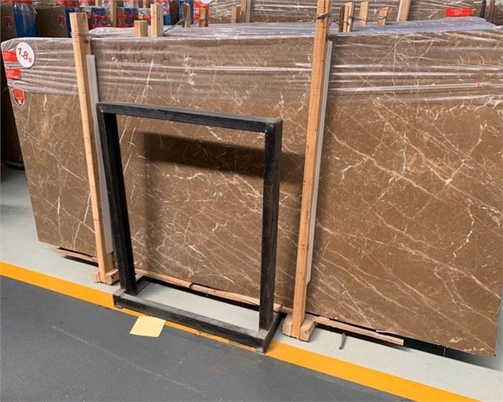 China Kozo Brown Marble Slabs 1.8cm