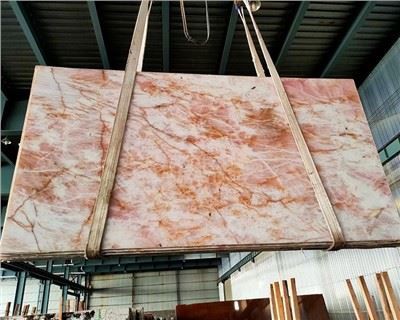 לוחות קוורציט ורודים של כריסטאלו