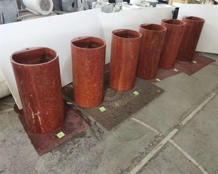 Red Travertine Stone Tiles